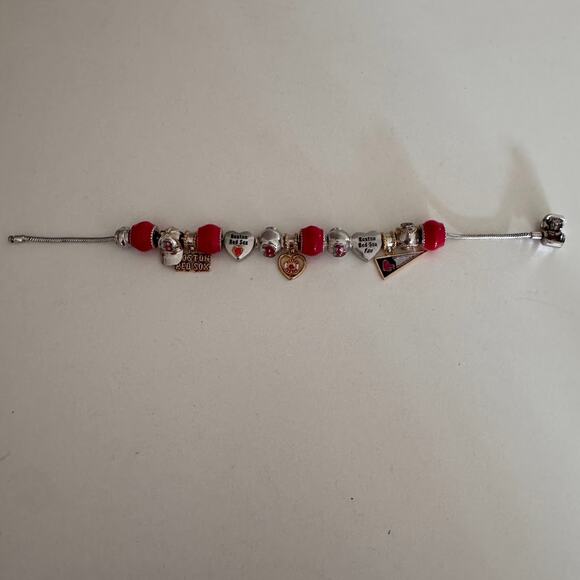 The Bradford Exchange Boston Red Sox Fan Charm Bracelet - Picture 4 of 6